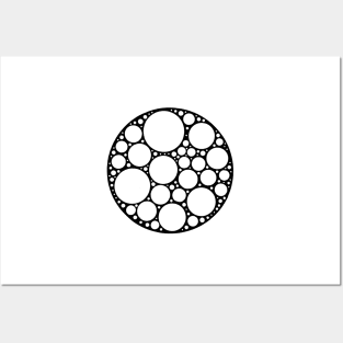 Circles Polka Dot Moon Modern Minimal Design Posters and Art